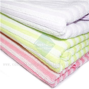 China Custom microfiber Strip Towel Supplier bulk Wholesale Bespoke Quick Dry Microfiber Strip Washing Towels Producer Luxury Drying Towels Supplier